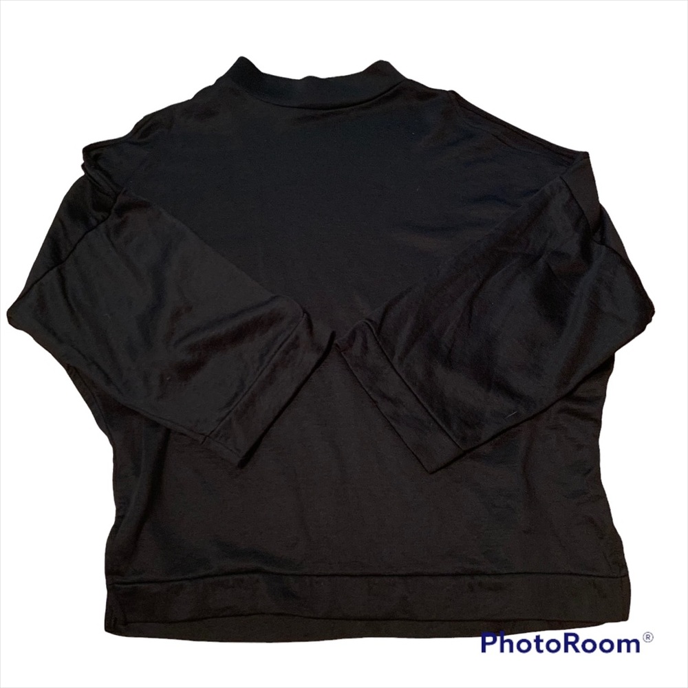 Zara Collection Black Cold Shoulder Top size 8